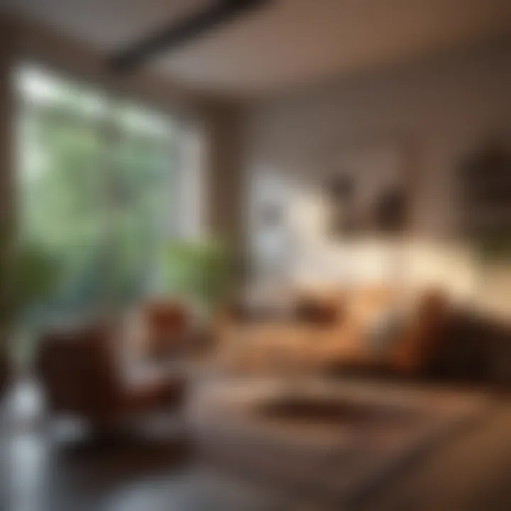A cozy room with natural light and decor