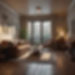 A cozy room designed for rental