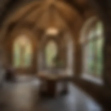 Architectural Marvel of The Grotto Chapel The stunning architecture of The Grotto's chapel, blending natural stone with spiritual elements.