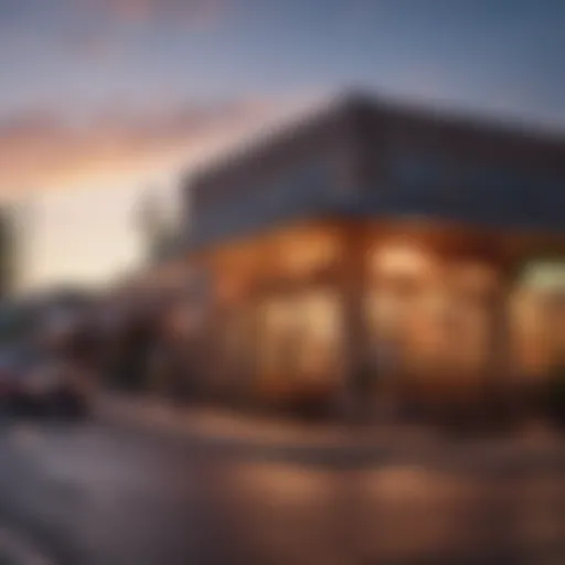 Vibrant street scene in a San Antonio neighborhood showcasing local shops and cafes