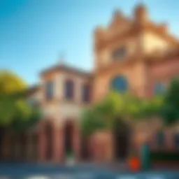 Historic architecture in San Antonio showcasing Spanish influence