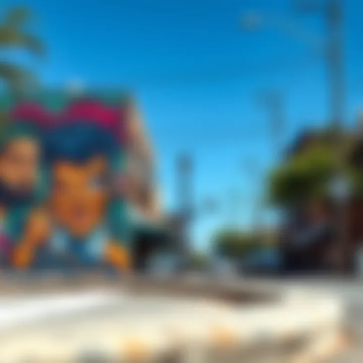 Vibrant Street Art in San Antonio Vibrant street art depicting local culture and community