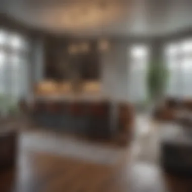 Stylish Townhome Interior with Modern Design Interior of a stylish townhome showcasing modern design