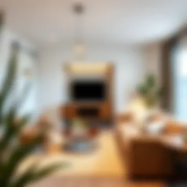 Elegant Interiors of Townhomes Stylish interior living space in a West Hills townhome