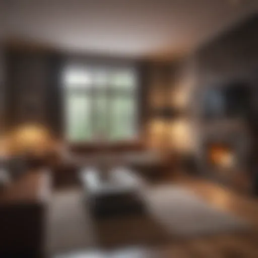 Cozy living room setup showcasing apartment ambiance