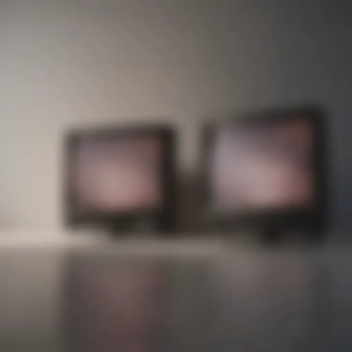 Different types of TV screens displayed side by side