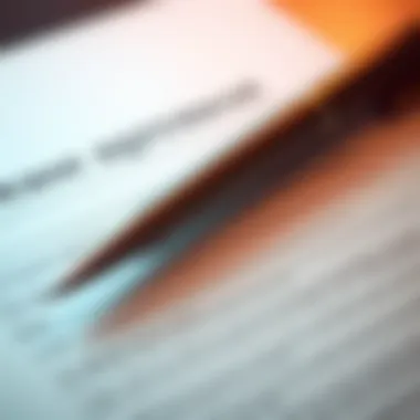 Understanding Lease Terms Close-up of a lease agreement with a pen placed on it