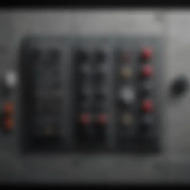 Visual depiction of a blown circuit breaker panel