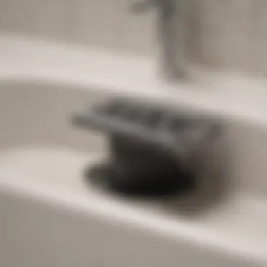 Understanding Tub Drain Clogs Visual representation of a clogged tub drain
