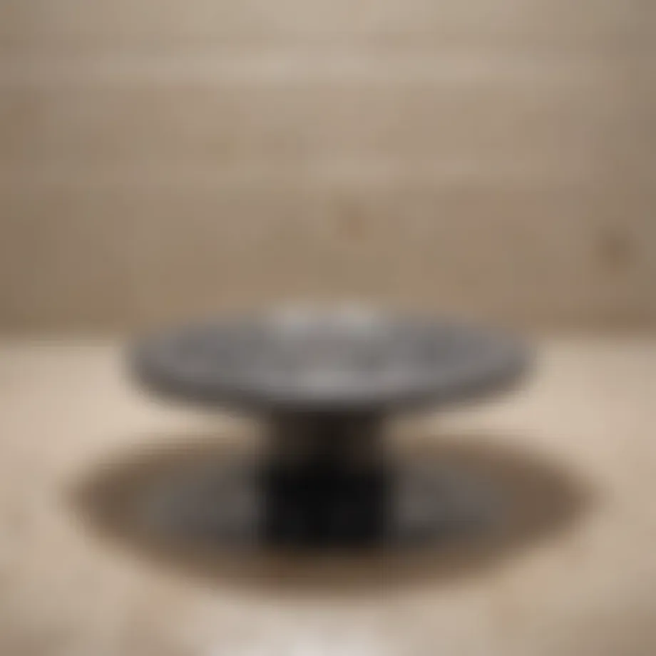 Clogged shower drain overflowing with water