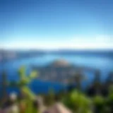Breathtaking view of Crater Lake in Oregon