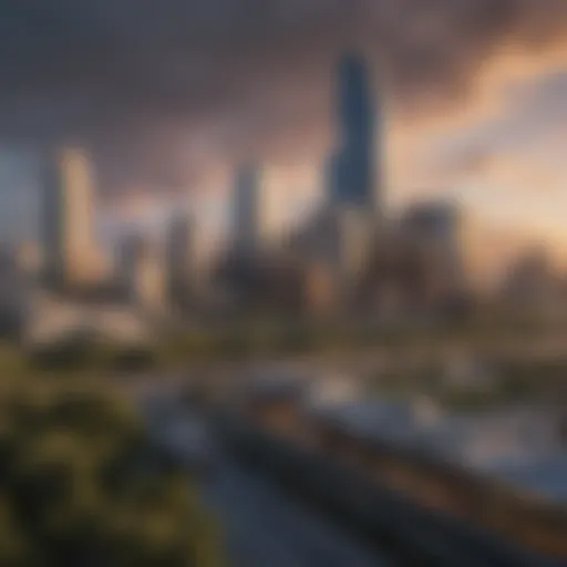 A picturesque view of downtown Austin skyline