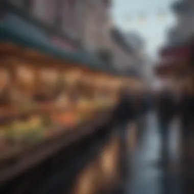 A bustling local market in San Francisco reflecting the community vibe