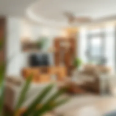 A well-organized living room with innovative storage solutions
