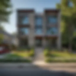 A vibrant street view of Lakewood Heights showcasing its unique architectural styles