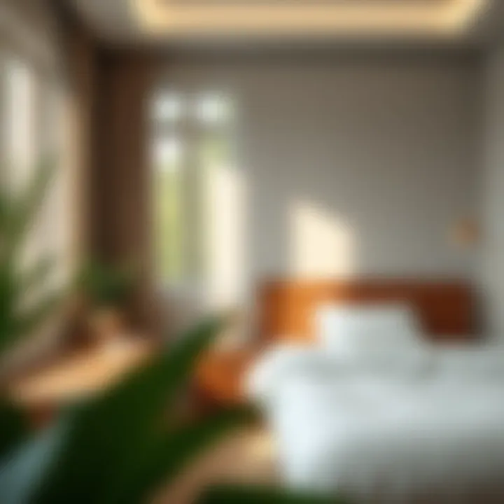 Creating a Tranquil Bedroom: The Art of Cleaning A serene bedroom emphasizing a clean and tidy environment