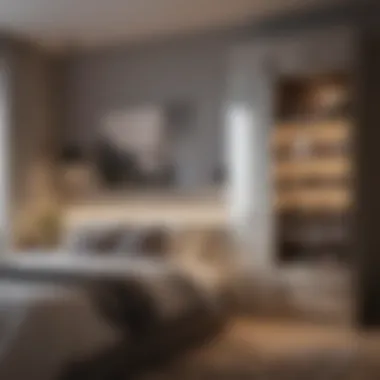 Aesthetic Appeal in Storage Design Stylish bedroom design with integrated storage