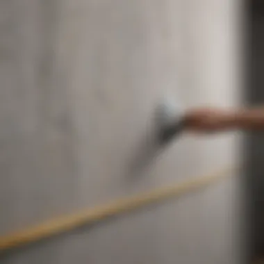 Measuring Wall Surface for Painting Detailed measurement of a wall surface for painting