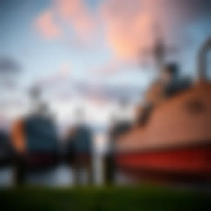 Historic Military Vessels Docked at Meridian Navy Yard Historic military vessels at the Meridian Navy Yard