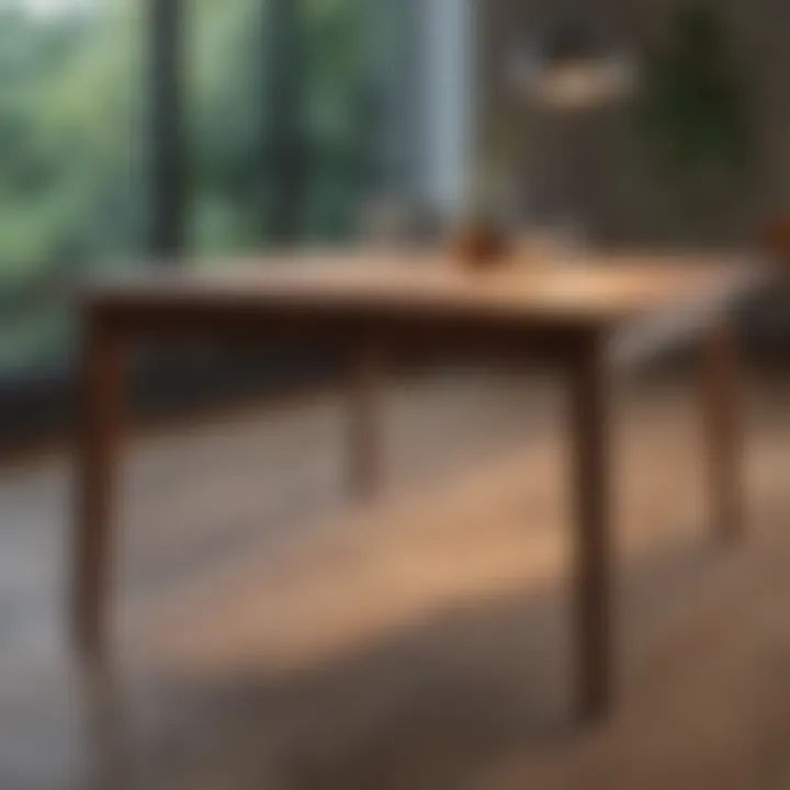 Timeless wooden table reflecting minimalist aesthetics