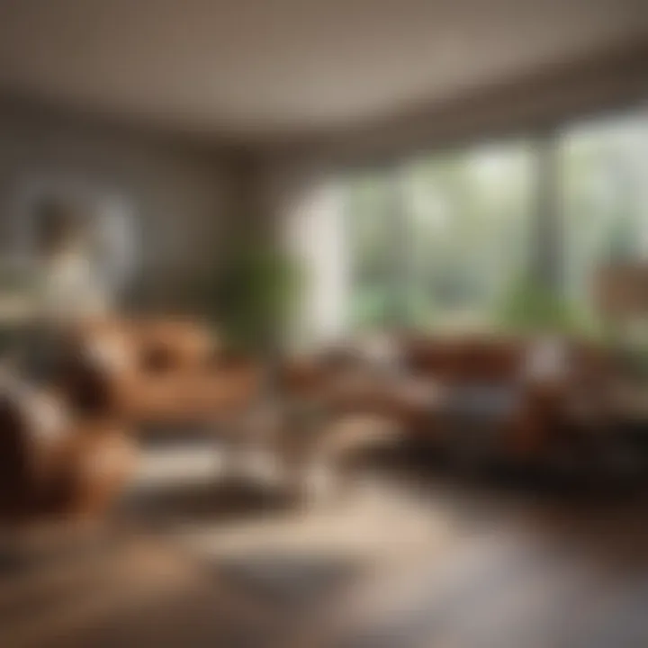A cozy room featuring eco-friendly decor