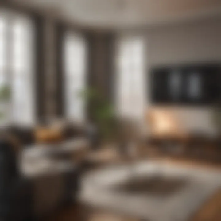 Cozy living room interior with urban décor