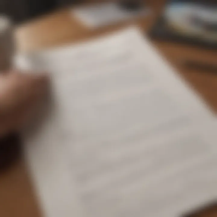 Detailed lease agreement on a table with a pen