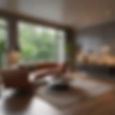 Exploring Rental Spaces A modern living room showcasing rental potential