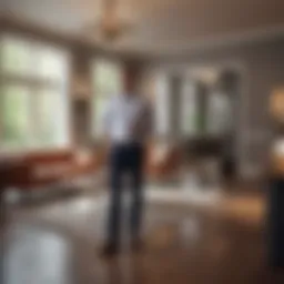 A property manager communicating with tenants