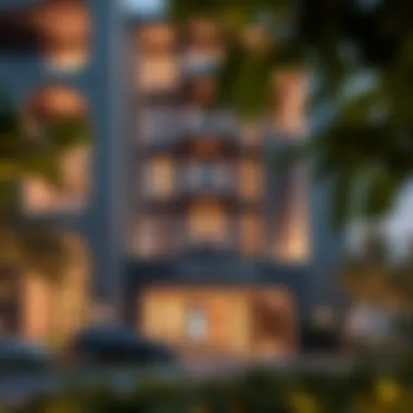 Modern Architectural Design of Nubian Square Apartments Elegant exterior view of Nubian Square Apartments showcasing modern architecture