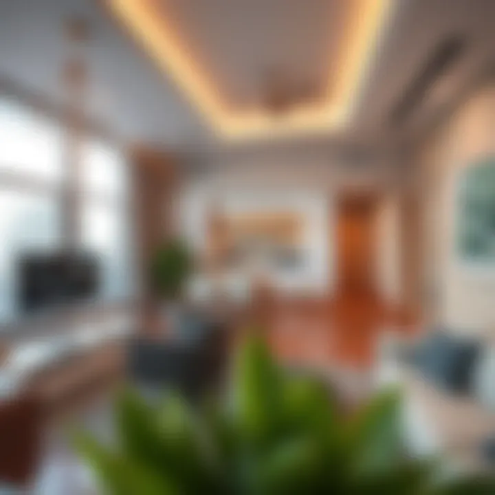 Luxurious Interior Design of Nubian Square Apartments Interior of a luxurious apartment featuring contemporary decor and amenities