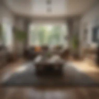Clutter-Free Living Space Organized living room with minimal clutter