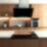 Elegant glass cooktop integrated into modern kitchen design