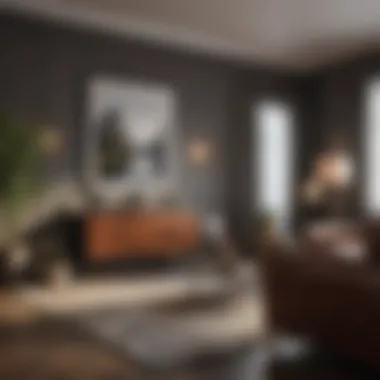 Harmonious Furniture and Art Alignment Room showcasing harmonious furniture and picture alignment