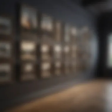 Elegant Gallery Wall Arrangement Example of an elegantly arranged gallery wall