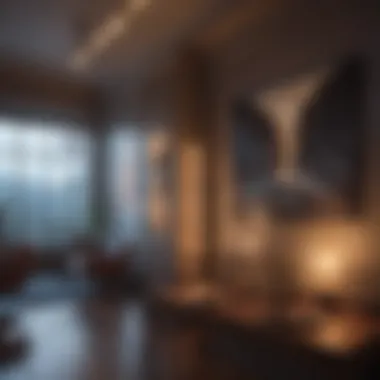 Lighting Effects on Artwork Illustration highlighting effects of lighting on artwork