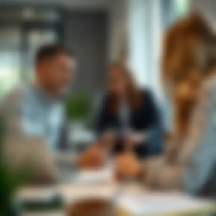 Engaging with Private Lenders Private lender discussing financing with prospective buyers