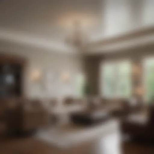 Elegant living room showcasing a cash-purchased home