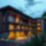 Modern Architecture of Rainbow Hills Apartments Stunning exterior view of Rainbow Hills Apartments showcasing modern architecture