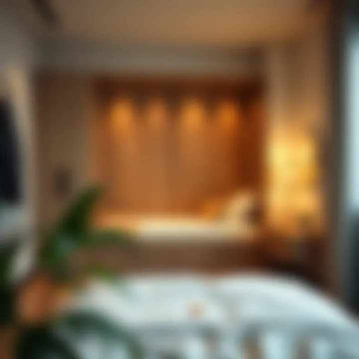 Efficient Murphy Bed Solution A neatly arranged Murphy bed within a studio apartment