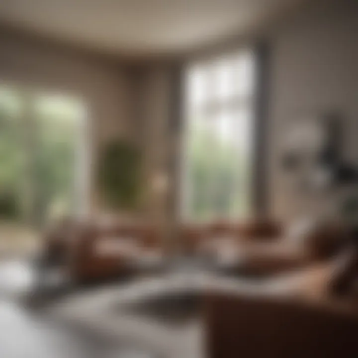 A beautifully staged living room showcasing modern decor and inviting ambiance.