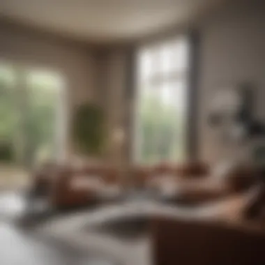 Staging for Success A beautifully staged living room showcasing modern decor and inviting ambiance.