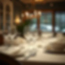 Elegant table setting with fine china and crystal glassware