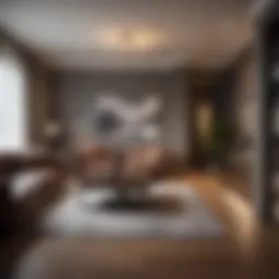 Modern studio apartment interior showcasing elegant design