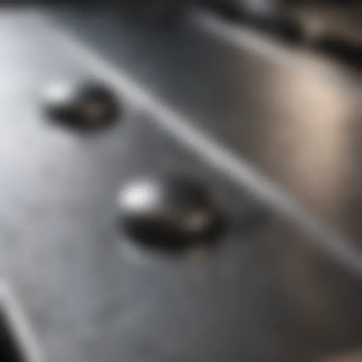 Grease marks on a stainless steel appliance