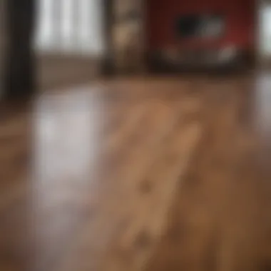 Before and after laminate flooring restoration