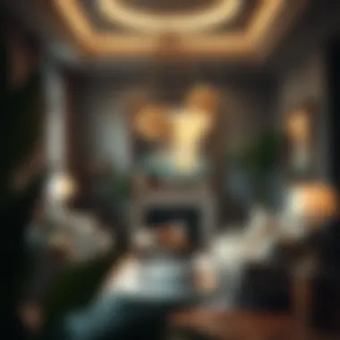 The Aesthetic Impact of Heavy Art in Interior Design A beautifully arranged room with heavy artwork enhancing the decor