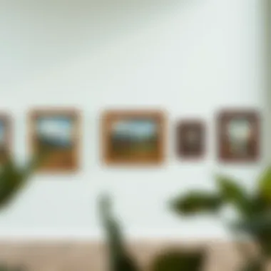 Exploring Various Wall Types for Art Hanging Different wall types with paintings hung at varying heights