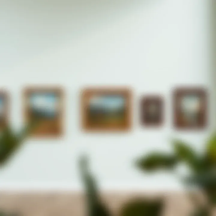 Exploring Various Wall Types for Art Hanging Different wall types with paintings hung at varying heights