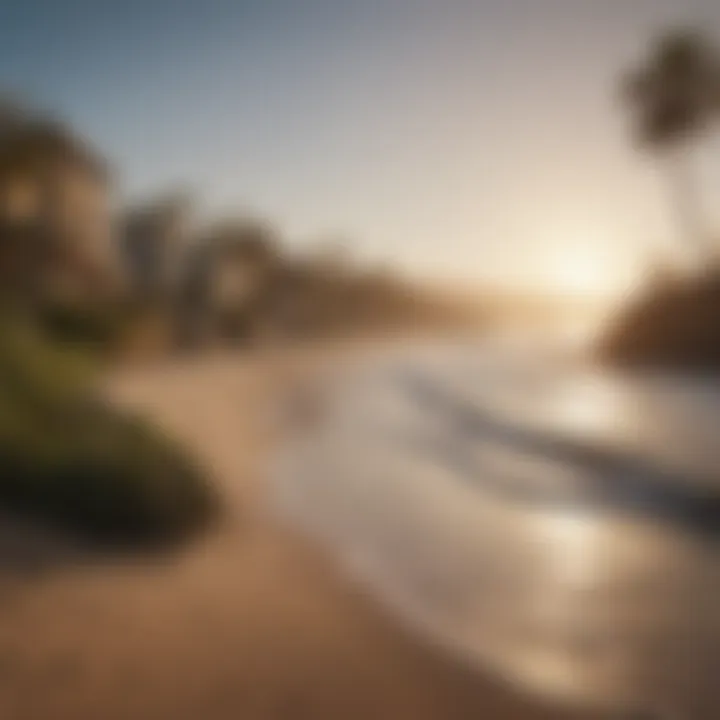 Beautiful Pacific Palisades beach view highlighting community amenities